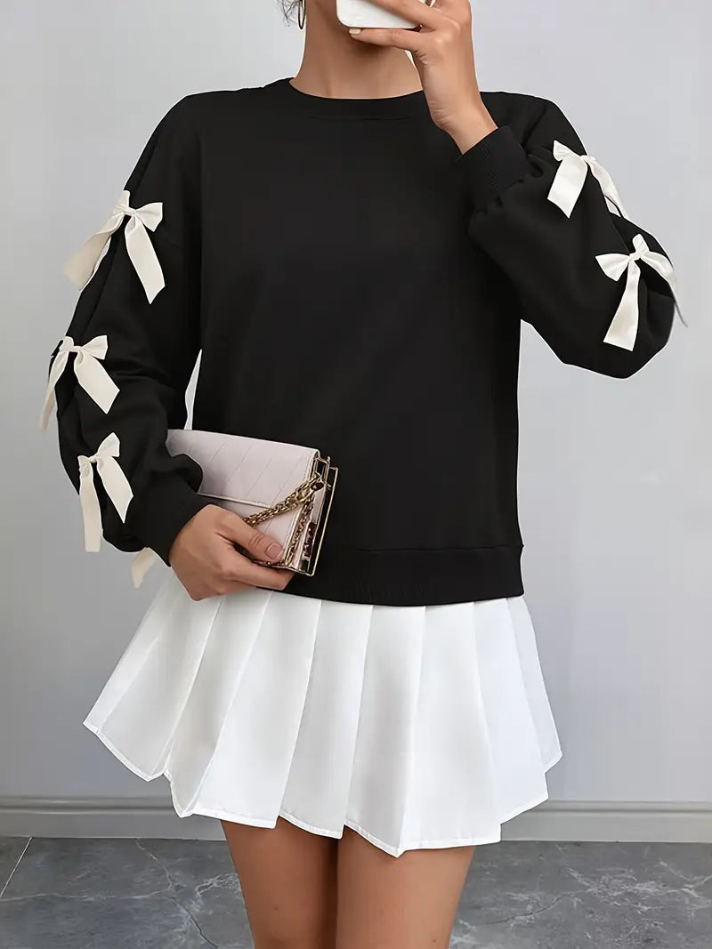 Bold Moves Bow Sweatshirt
