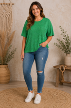 Boone Raised Rib Top Curvy