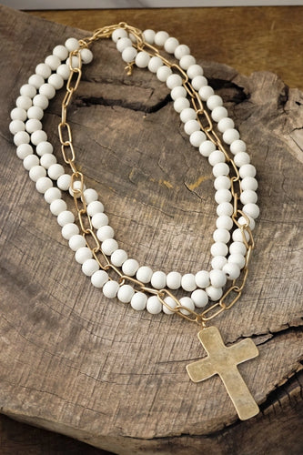 Brianna Statement Cross Necklace