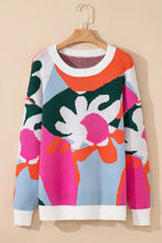 Brylee Floral Drop Shoulder Sweater Curvy