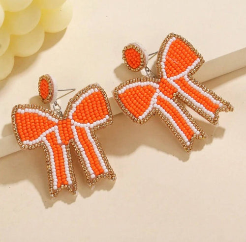 Cheerleader Bow Earrings
