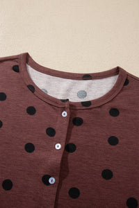 Agatha Polka Dot Cropped Cardigan