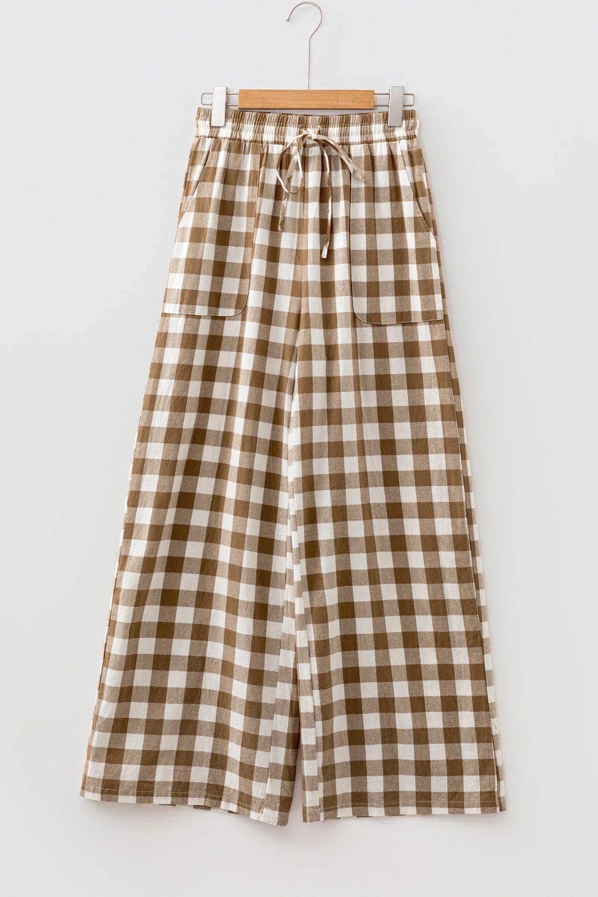 Candace Brown Gingham Pants