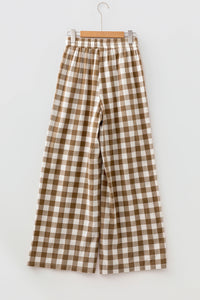Candace Brown Gingham Pants