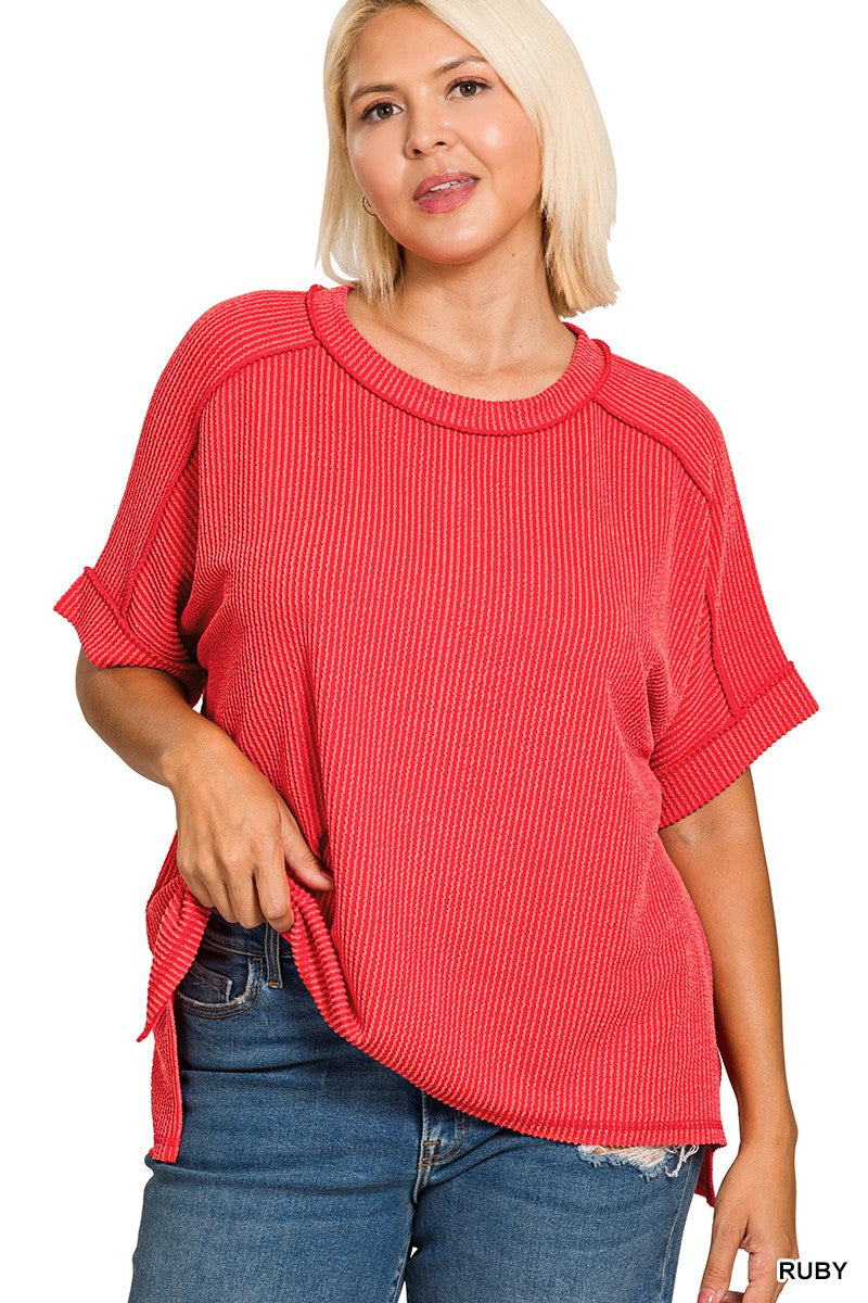 Coffee and Comfort Top in Curvy
