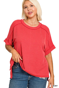 Coffee and Comfort Top in Curvy
