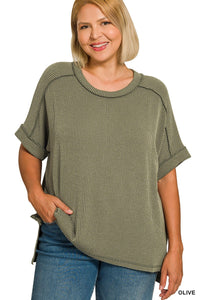Coffee and Comfort Top in Curvy