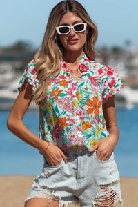Rue Ruffled Sleeve Blouse