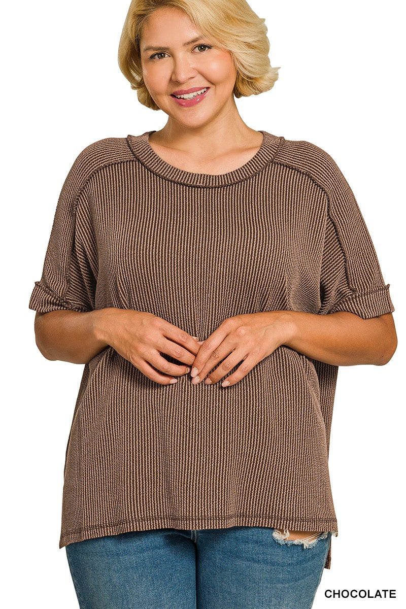 Coffee and Comfort Top in Curvy