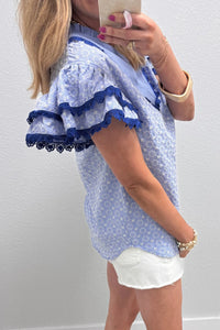 Celeste Eyelet Top