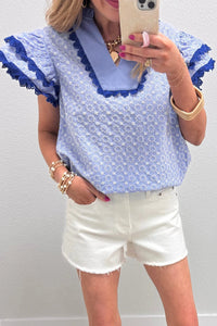 Celeste Eyelet Top