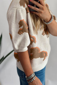 Cecily Rae Puff Sweater
