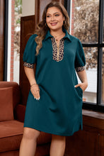 Charlotte Leopard Patchwork Dress