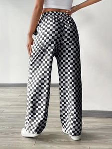 Checked Off Pants