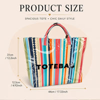 Chic Stripe Carryall