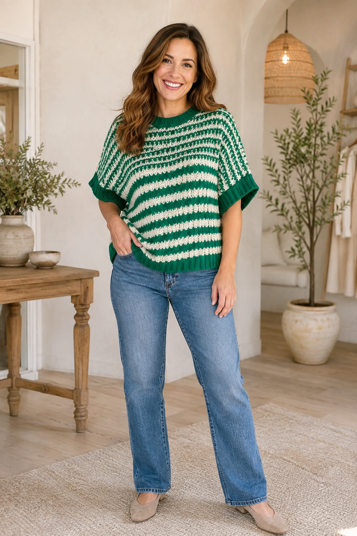 Clementine Striped Sweater