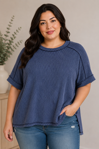 Coffee and Comfort Top in Curvy