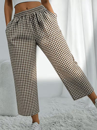 Coffee Date Plaid Pants in Curvy