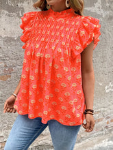 Conley Ruffle Sleeve Blouse in Curvy