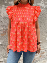 Conley Ruffle Sleeve Blouse in Curvy