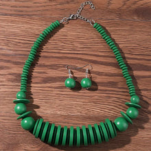 Cora Wooden Bead Necklace
