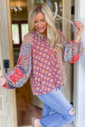 Cora Mixed Floral Blouse