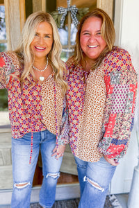Cora Mixed Floral Blouse