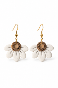 Cottage Daisy Clay Earrings
