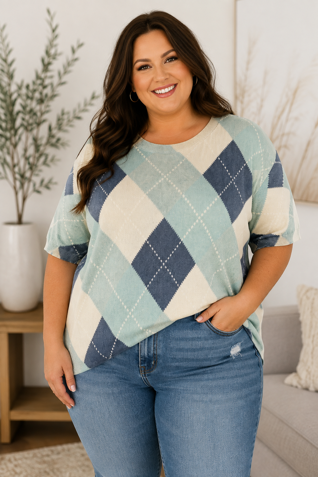 Country Club Charm Sweater Curvy
