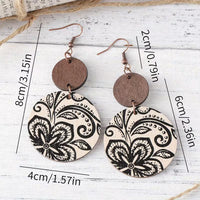 Cream and Coal Earrings