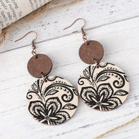 Cream and Coal Earrings