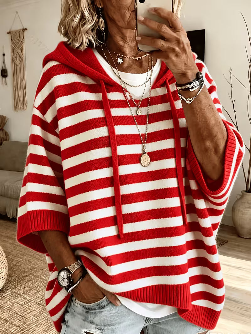 Crimson Edge Sweater