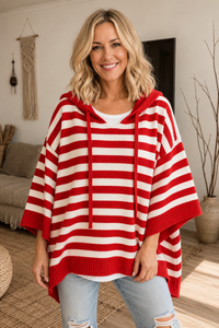 Crimson Edge Sweater