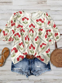 Crimson Garden Top in Curvy