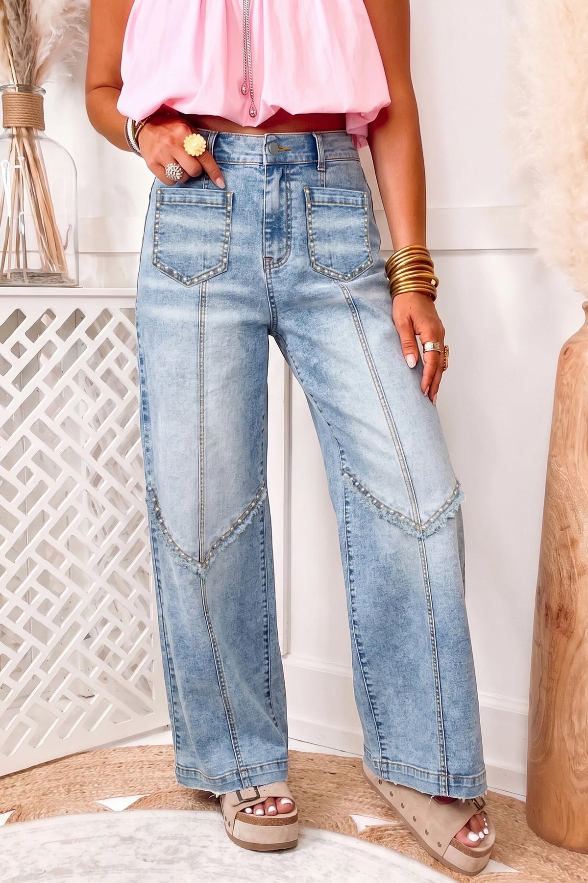 Kitty Studded Jeans