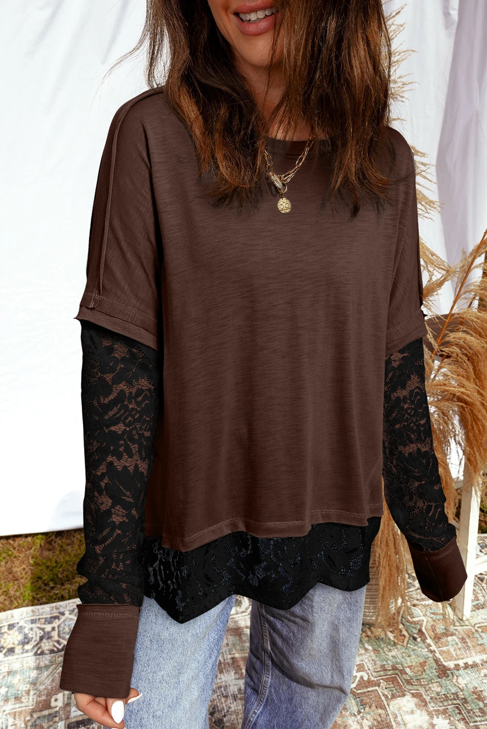 Emmaline Lace Sleeve Top
