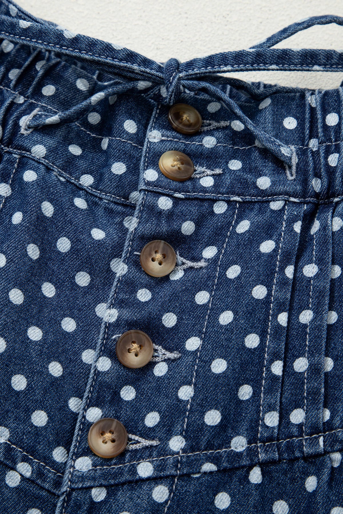 Atalia Wide-Leg Polka Dot Jeans