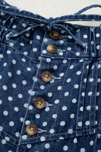 Atalia Wide-Leg Polka Dot Jeans