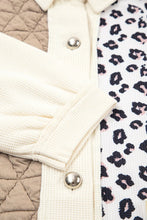 Darcy Leopard Waffle Quilted Jacket