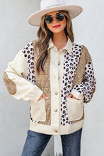 Darcy Leopard Waffle Quilted Jacket