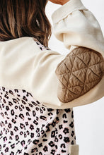Darcy Leopard Waffle Quilted Jacket