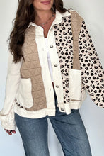 Darcy Leopard Waffle Quilted Jacket