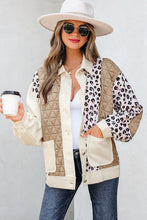 Darcy Leopard Waffle Quilted Jacket