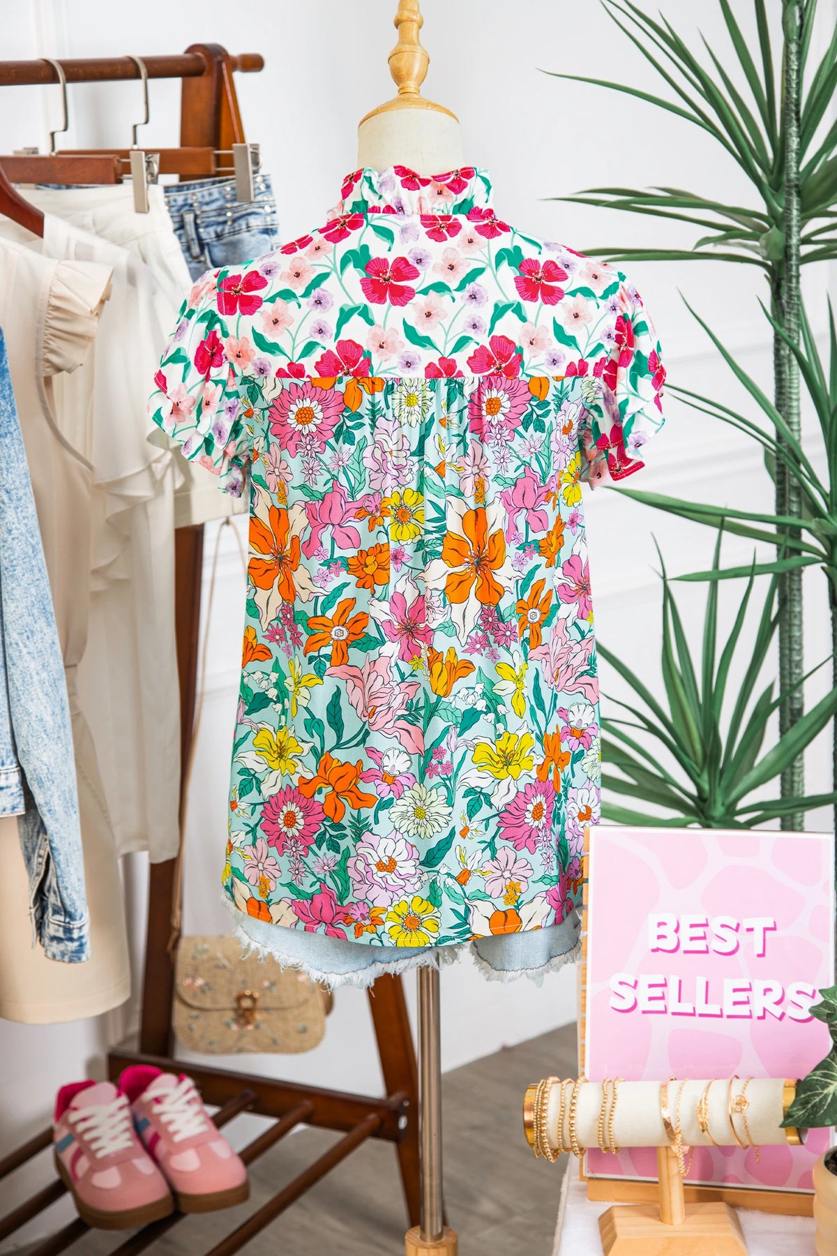 Rue Ruffled Sleeve Blouse