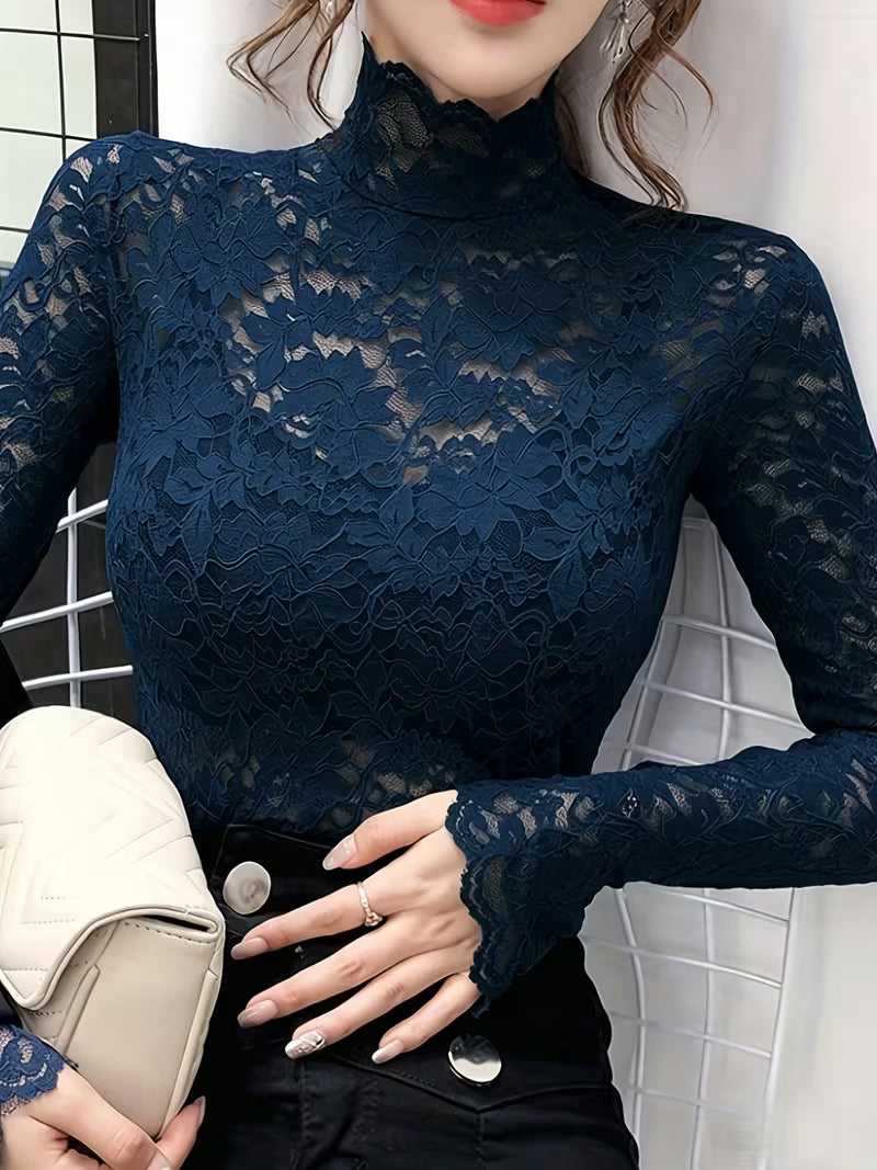 Delicate Details Lace Layering Top