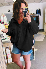 Della Flap Pocket Henley Top Curvy