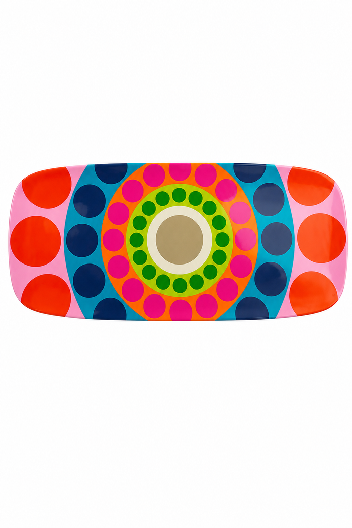 French Bull Dial 19" Rectangular Platter