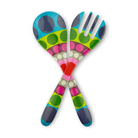 French Bull Dial Salad Server Set