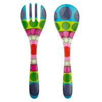 French Bull Dial Salad Server Set