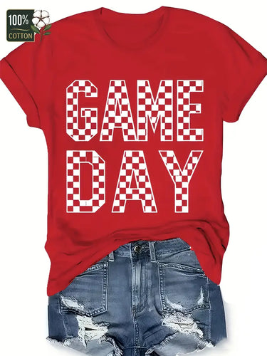 Checkered Game Day Tee